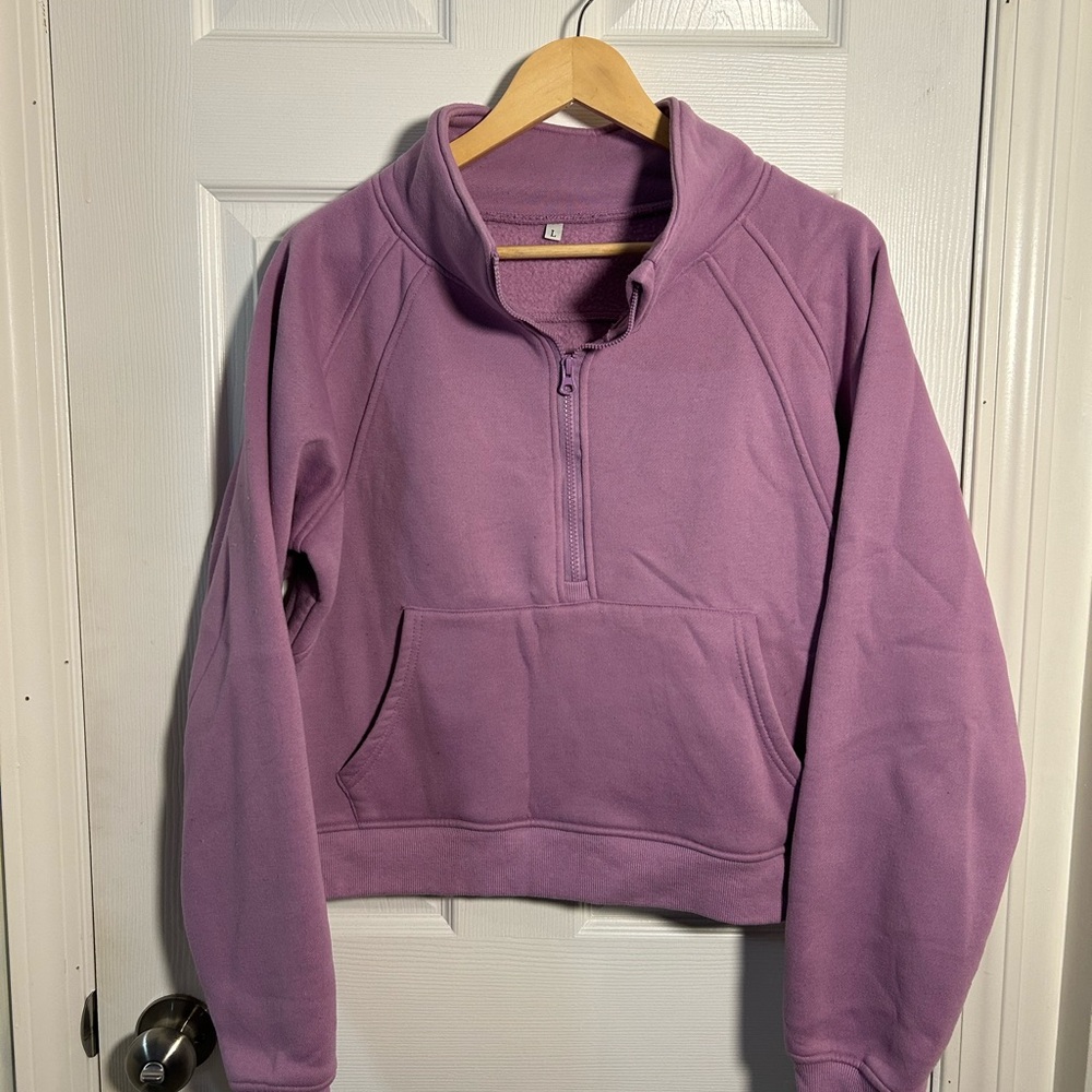 Women's Purple Quarter-Zip Pullover
